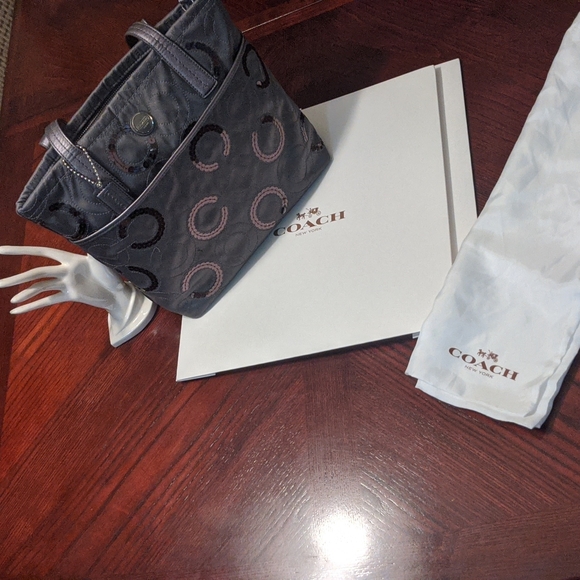 Coach Handbags - COACH ~ Rare Sequin Designed Handbag w/Gift Box & Protective Bag MRSP $268 NWOT